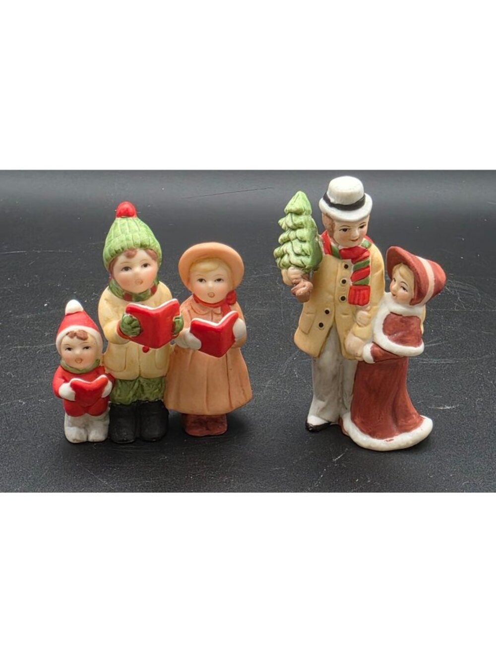 Vintage 1986 G.Z. Lefton Colonial Village Carolers Christmas Figurines